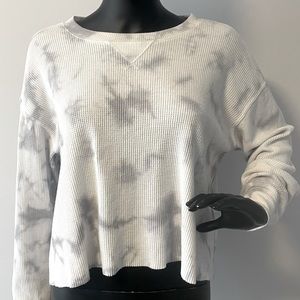 Hollister textured crop crew neck sweater
